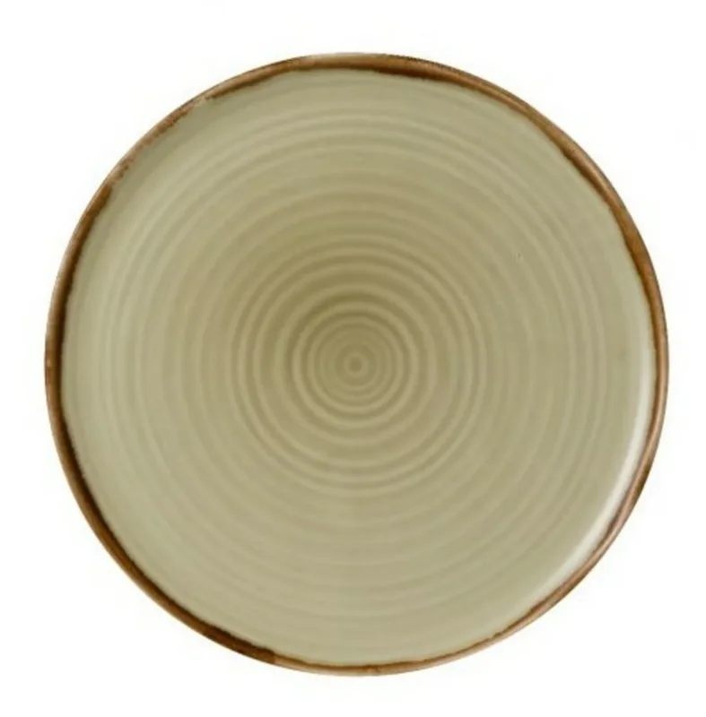 Assiette à pizza rond Linen porcelaine vitrifiée Ø 31,8 cm Harvest Dudson Satisfait Ou Remboursé