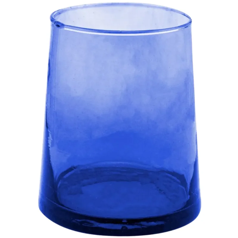 Meilleure Vente Gobelet forme basse bleu verre recyclé 25 cl Lily Pro.mundi