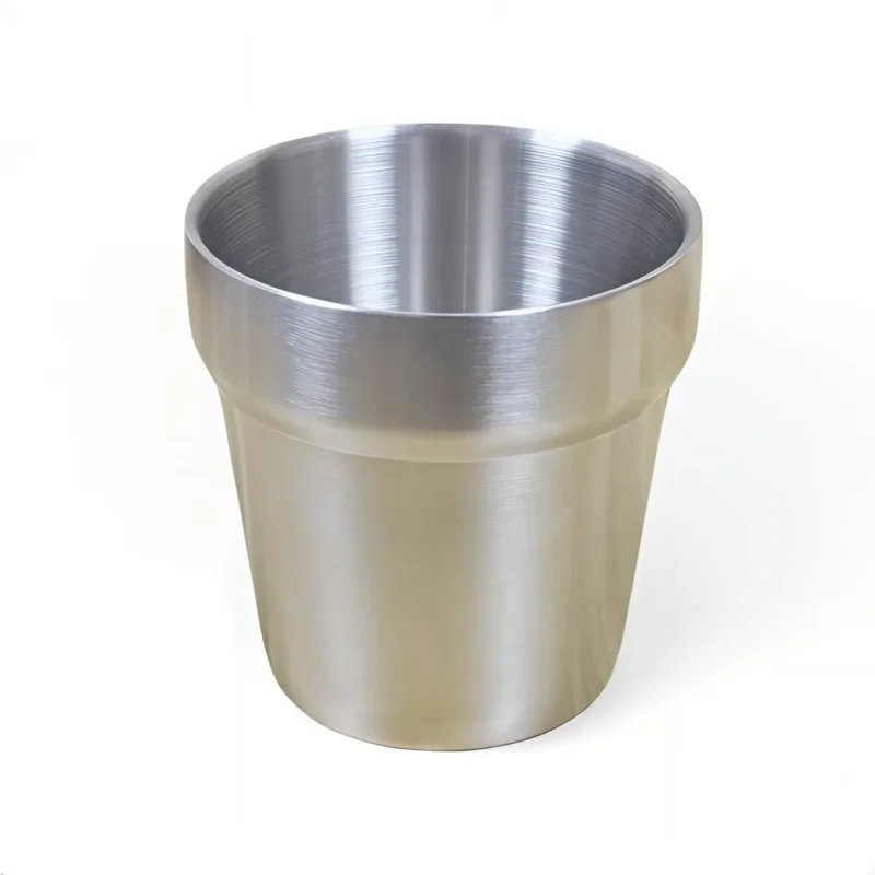 Nouvelle Collection Gobelet empilable rectangulaire inox 7,2 cm Hypinox Pro.mundi