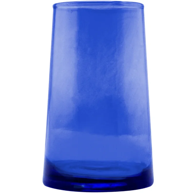Meilleur Prix Gobelet forme haute bleu verre recyclé 33 cl Lily Pro.mundi