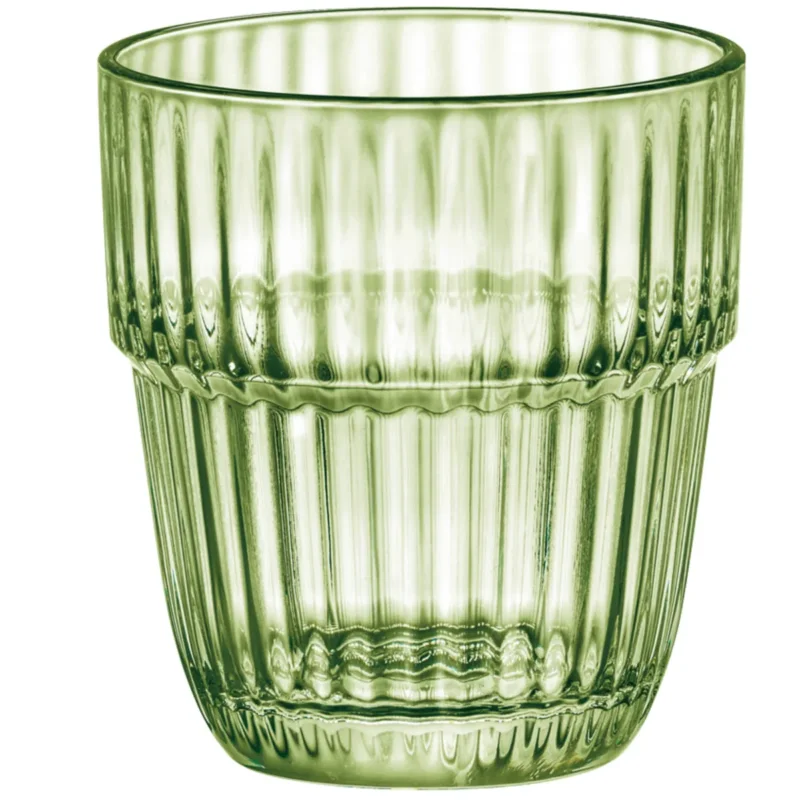Acheter Direct Gobelet forme basse vert verre trempé 30 cl Barshine Bormioli Rocco