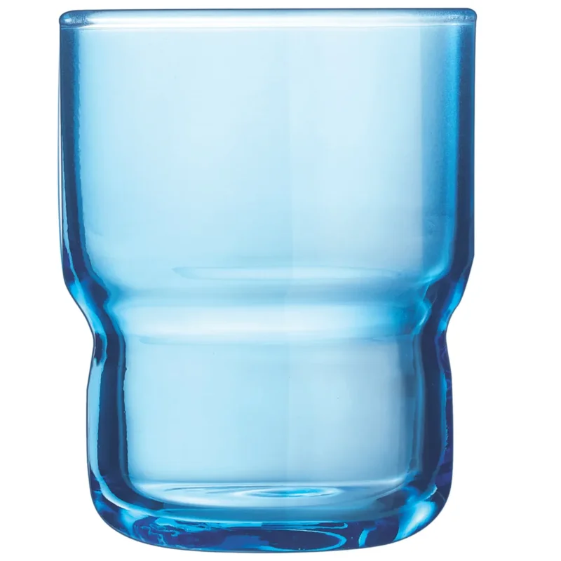 Acheter En Ligne Gobelet forme basse bleu verre trempé 16 cl Log Brush Arcoroc