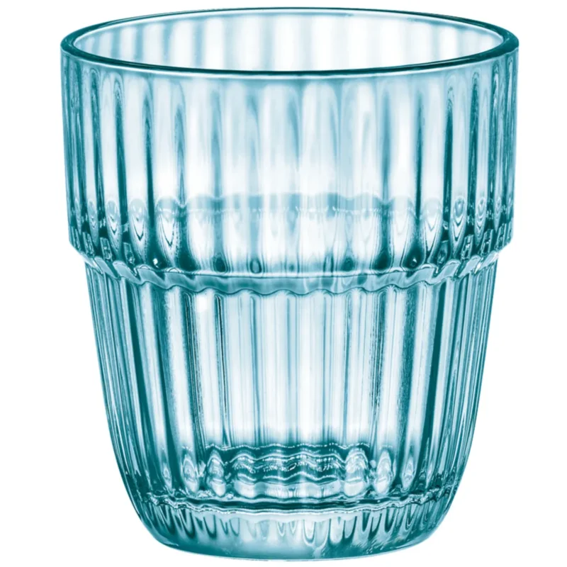 Gobelet forme basse bleu verre trempé 30 cl Barshine Bormioli Rocco Meilleure Vente