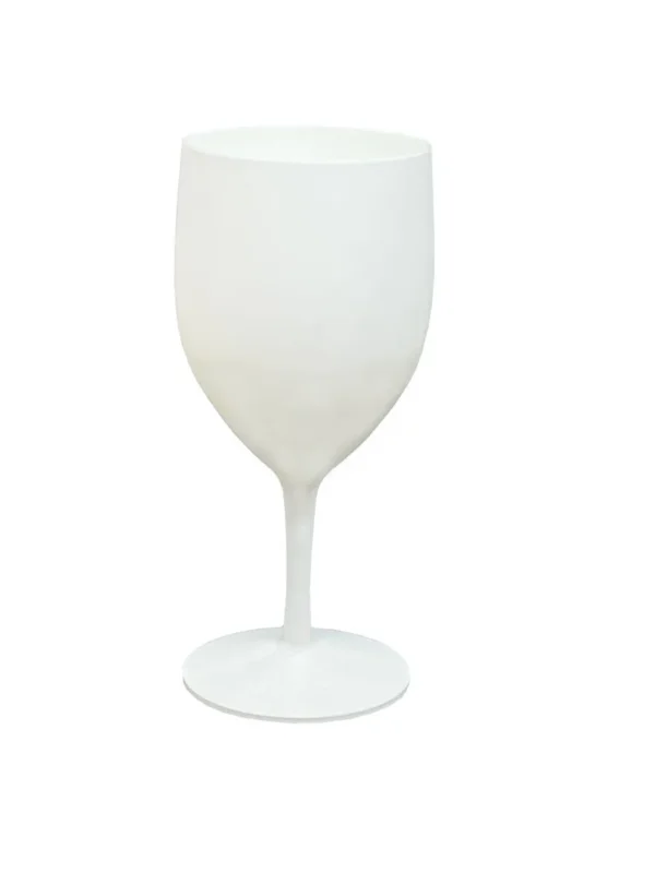 Carton de 66 verres à pied réutilisables blanc polypropylène (pp) 25 cl Meilleure Vente