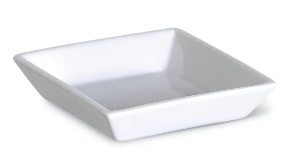 Expédié Aujourd’hui Coupelle carré blanc porcelaine 9 cm Edina Pro.mundi