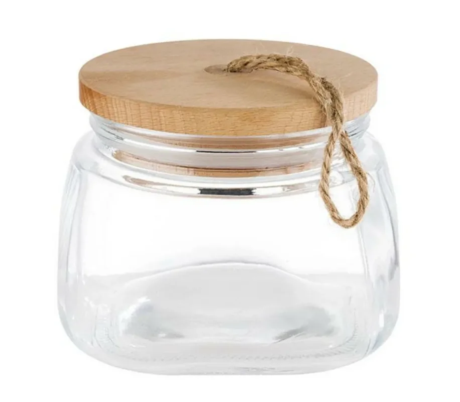 Commande En Gros Bol avec couvercle verre 14x14x11 cm 1 L Woody Aps