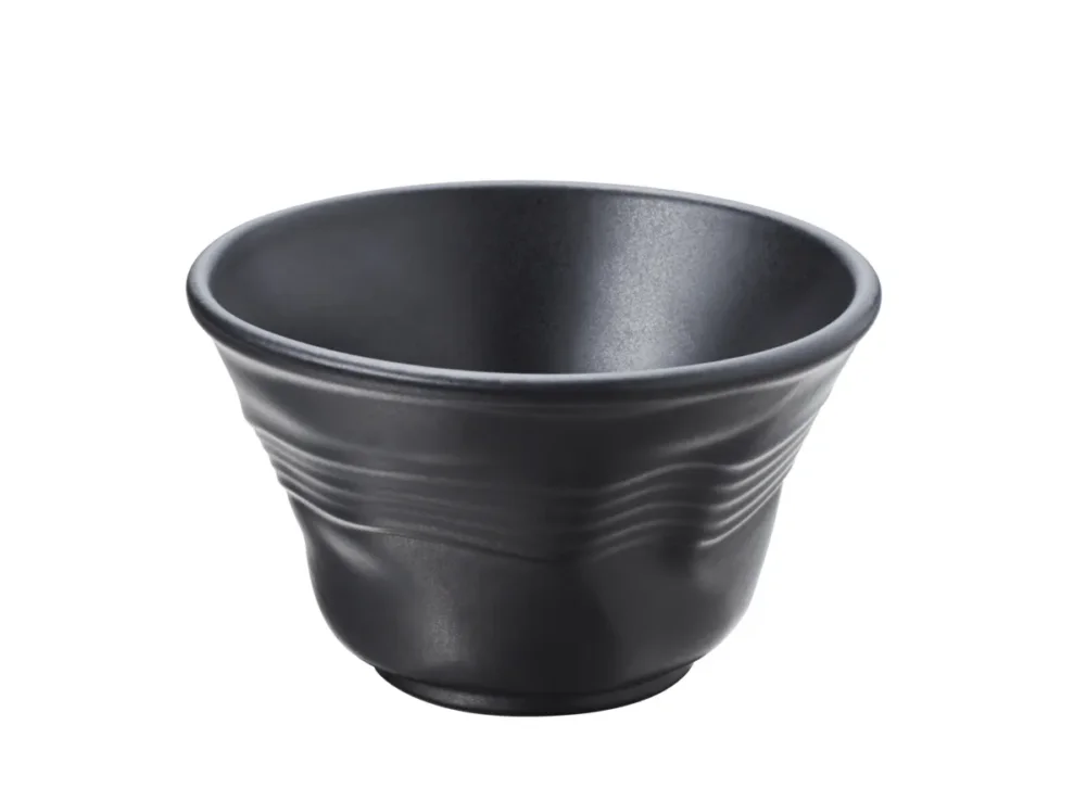 Vente Directe Bol rond noir porcelaine culinaire Ø 11,5 cm Froisse Revol