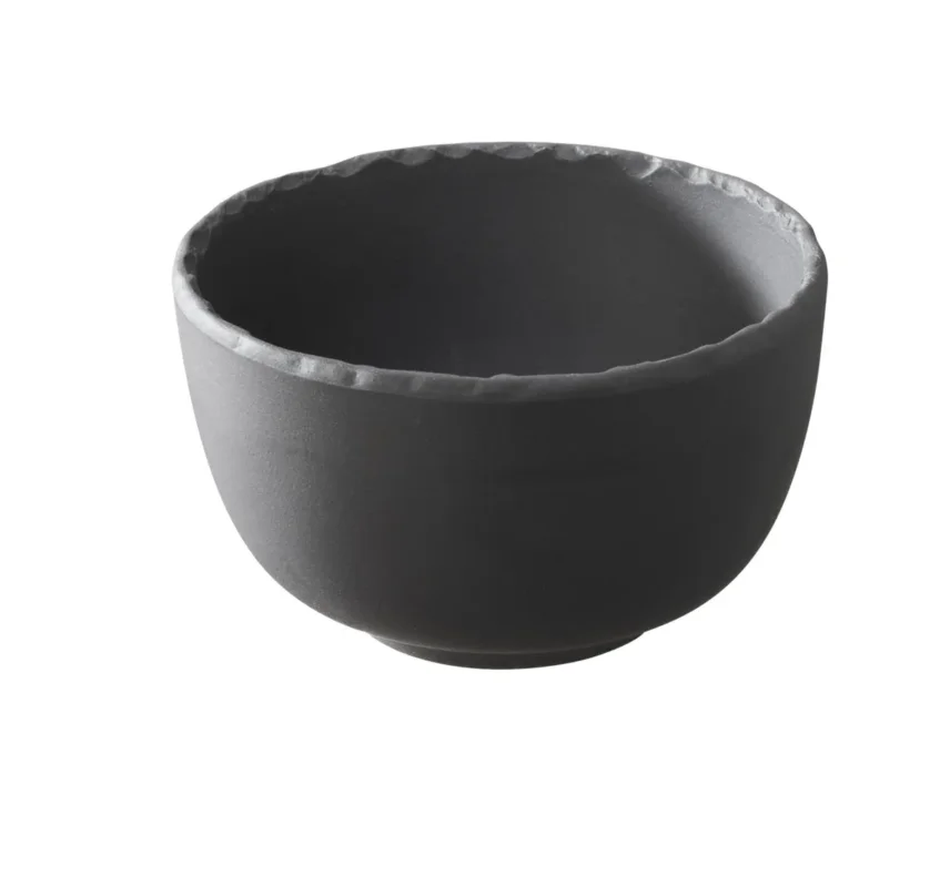Bol rond gris porcelaine culinaire Ø 7,5 cm Basalt Revol Vente Directe