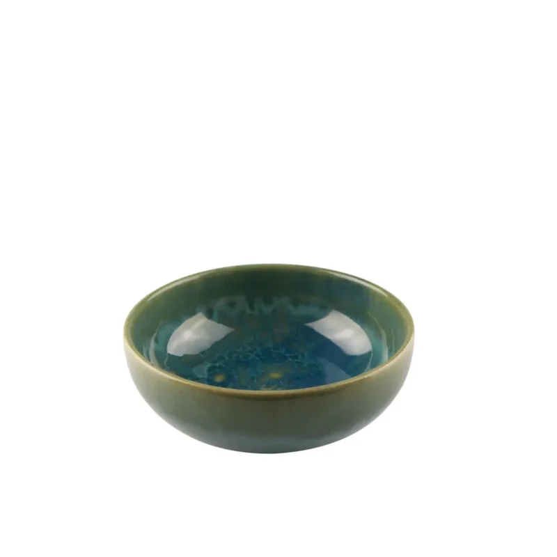 Coupelle rond bleu grès émaillé Ø 12 cm Magic Accolade Usine Directe