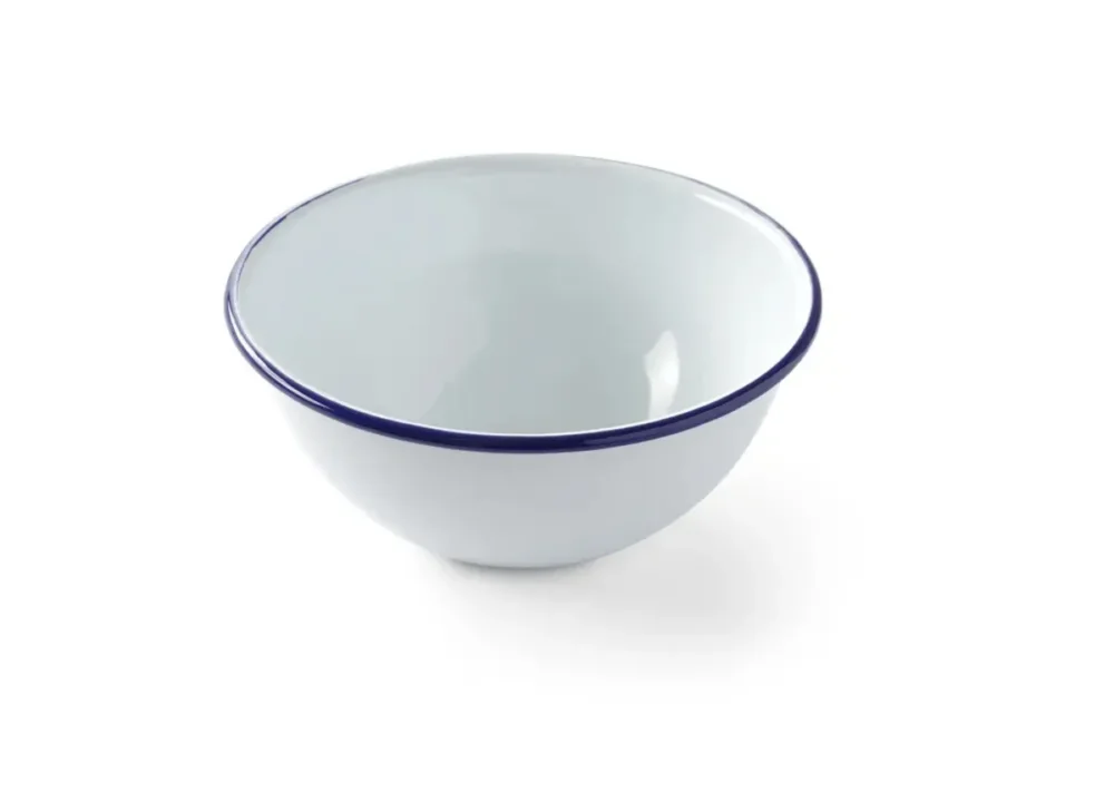 Saladier rond blanc acier émaillé Ø 16 cm Hendi Produit De Marque