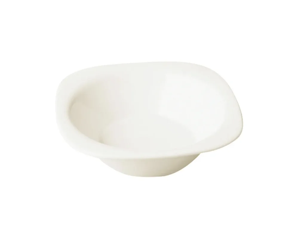 Usine Directe Coupelle carré ivoire porcelaine vitrifiée Ska Rak