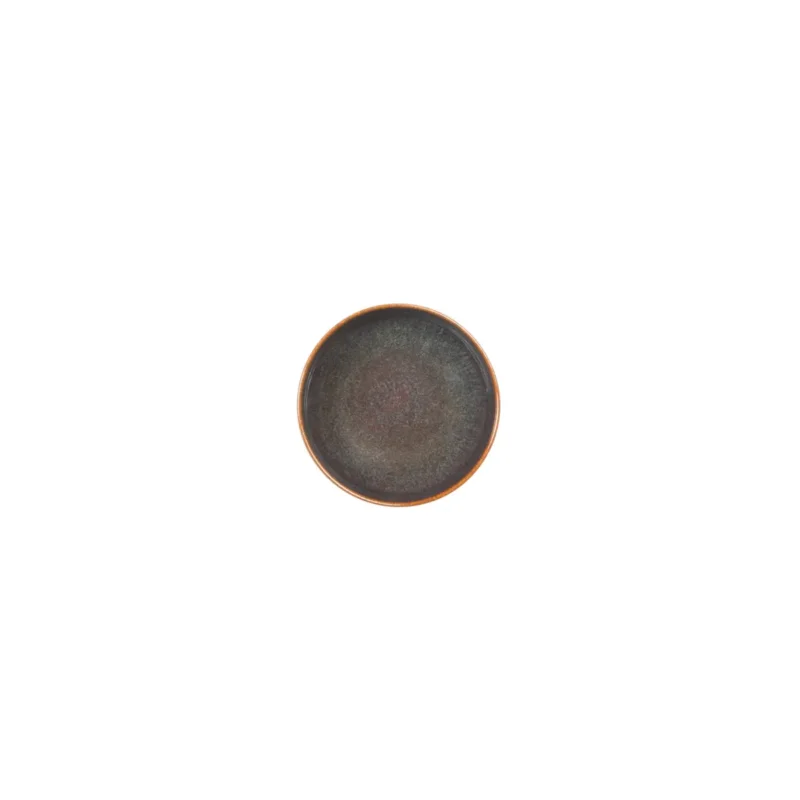 Coupelle rond Marron Bleu grès émaillé Ø 12 cm Amber Accolade Dernière Chance