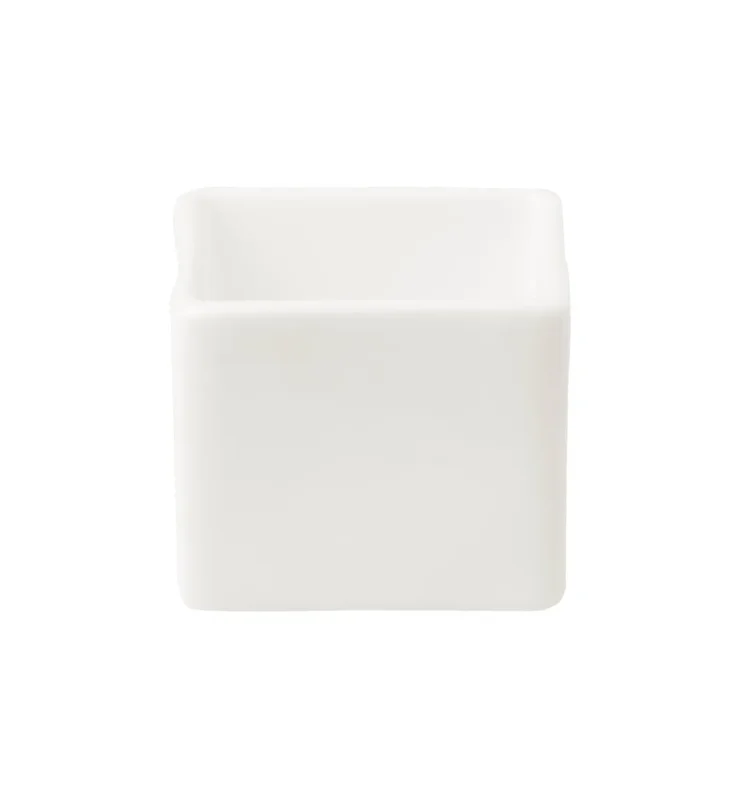 Remise Coupelle carré ivoire porcelaine vitrifiée 5,3 cm Allspice Rak
