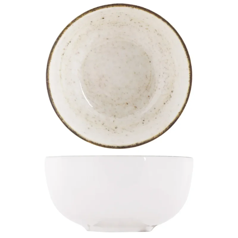 Bon Marché Bol coupe rond beige porcelaine Ø 10 cm Lunéa Pro.mundi