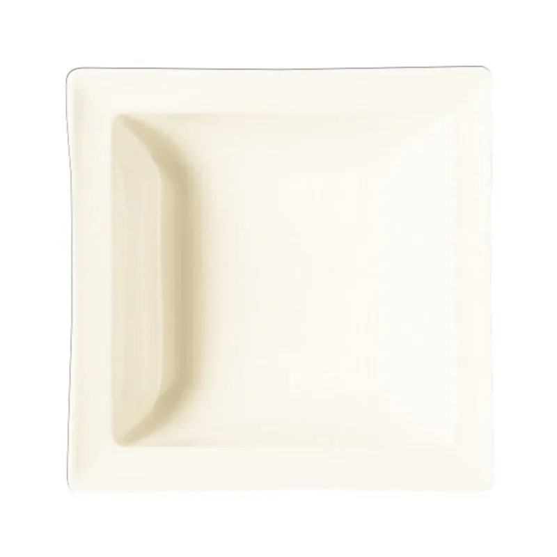 Satisfait Ou Remboursé Coupelle carré ivoire porcelaine vitrifiée 12 cm Classic Gourmet Rak