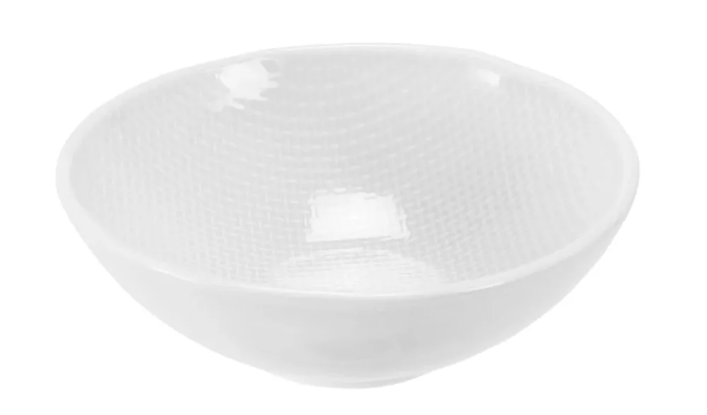 Affaire À Saisir Coupelle rond blanc grès émaillé Ø 13,5 cm Linen Pro.mundi