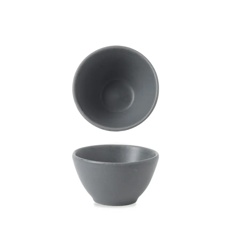 Promotion Pot conique seattle grey porcelaine vitrifiée Ø 8,5 cm Nourish Seattle Churchill