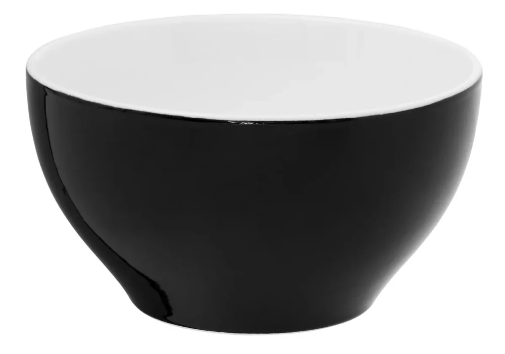Super Prix Bol rond noir porcelaine 63 cl Ø 14 cm Emotions Pro.mundi