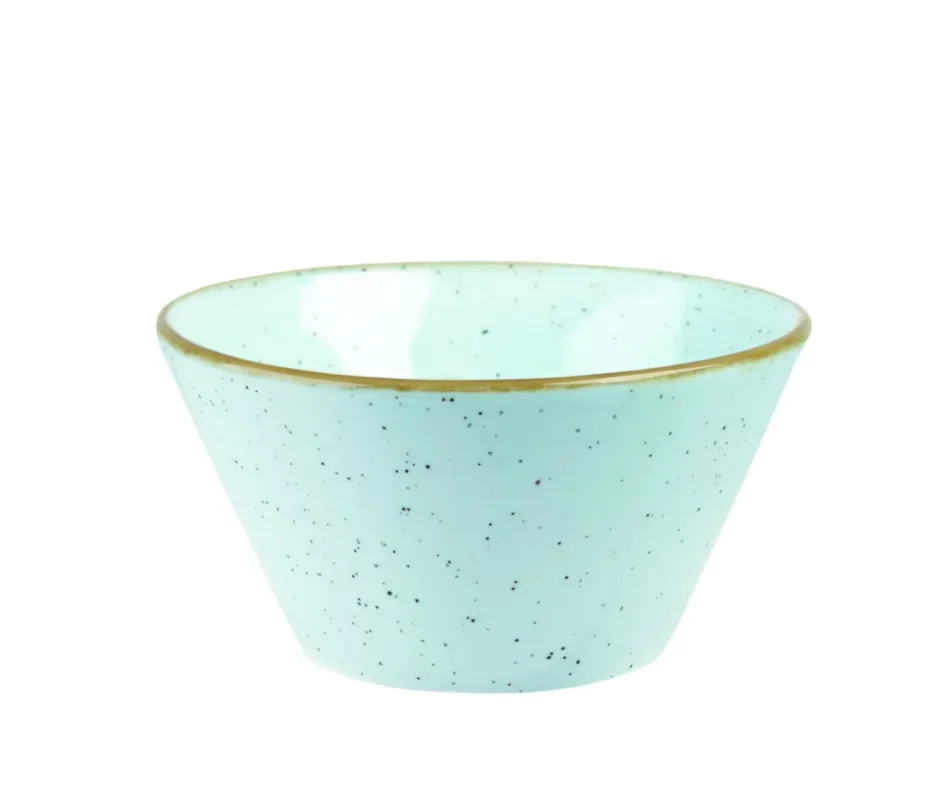 Vente Flash Bol rond bleu porcelaine vitrifiée Ø 12,1 cm Stonecast Duck Egg Churchill