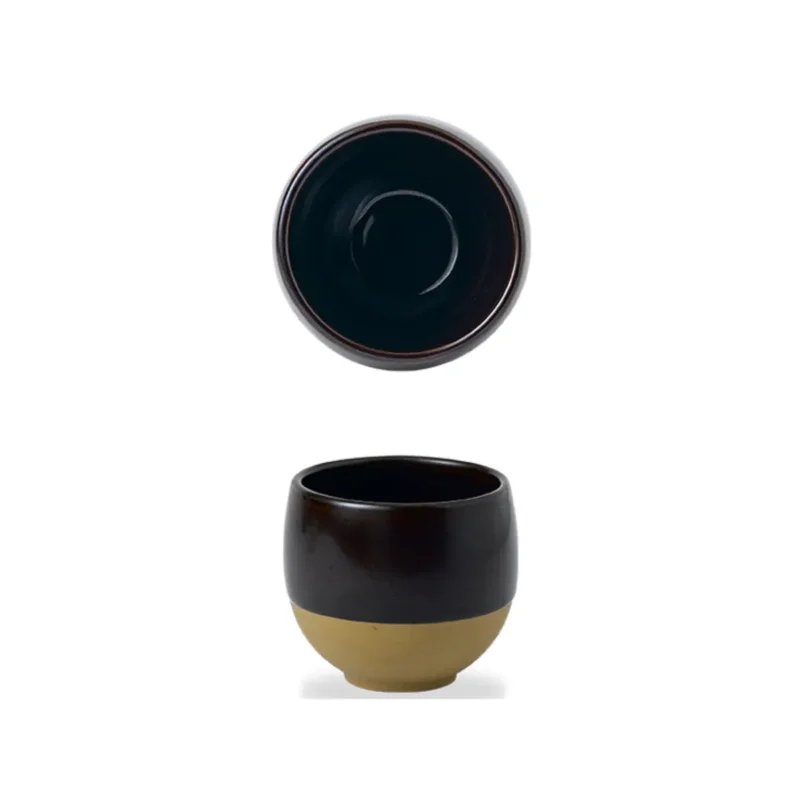 Pot a frites rond brun porcelaine vitrifiée Ø 8,6 cm Emerge Cinnamon Churchill Authentique