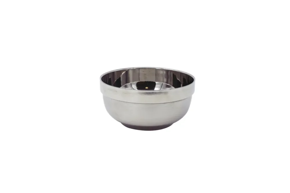 Bol rond argent inox 40 cl Ø 13 cm Inox Plastorex Quantité Limitée