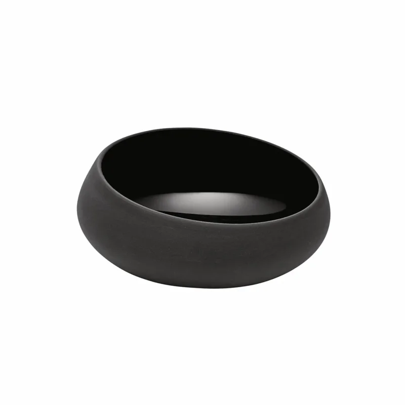 Achat Immédiat Bol rond noir grès émaillé Ø 12 cm Bahia Degrenne