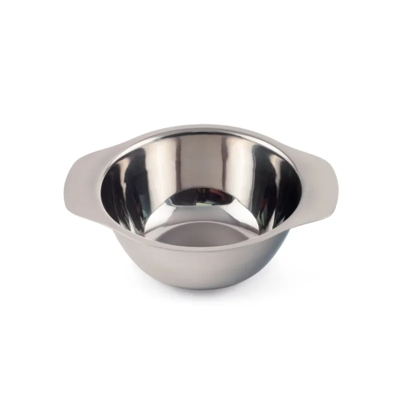 Bol à oreilles ovale argent inox 30 cl 14,8 cm Inox Plastorex Must-Have