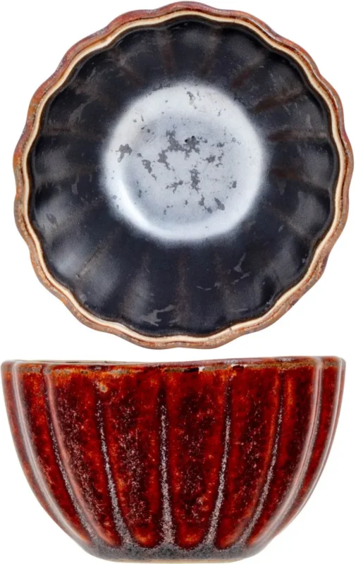 Satisfait Ou Remboursé Coupelle rond brun porcelaine Ø 7 cm Elements Maroon Proof