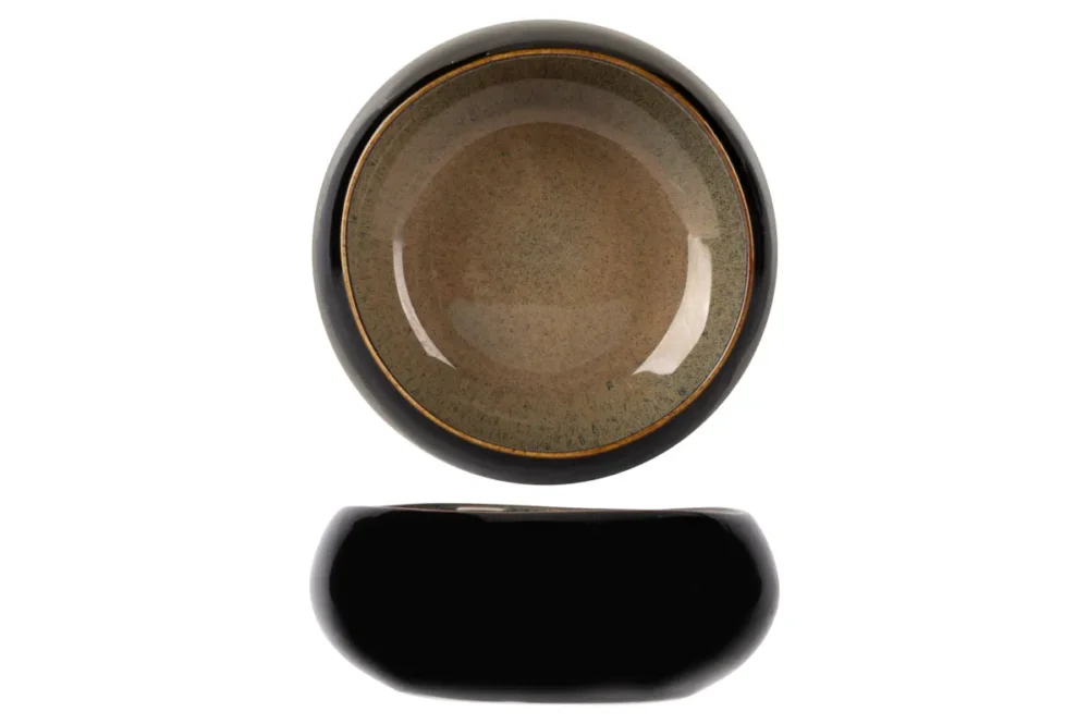 Retour Gratuit Bowl rond noir porcelaine Ø 12 cm Bogota Proof