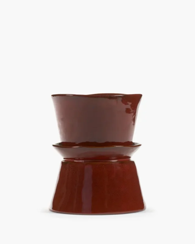 Top Vente Bol de présentation rond Venetian red grès émaillé Ø 19 cm La Mère Serax