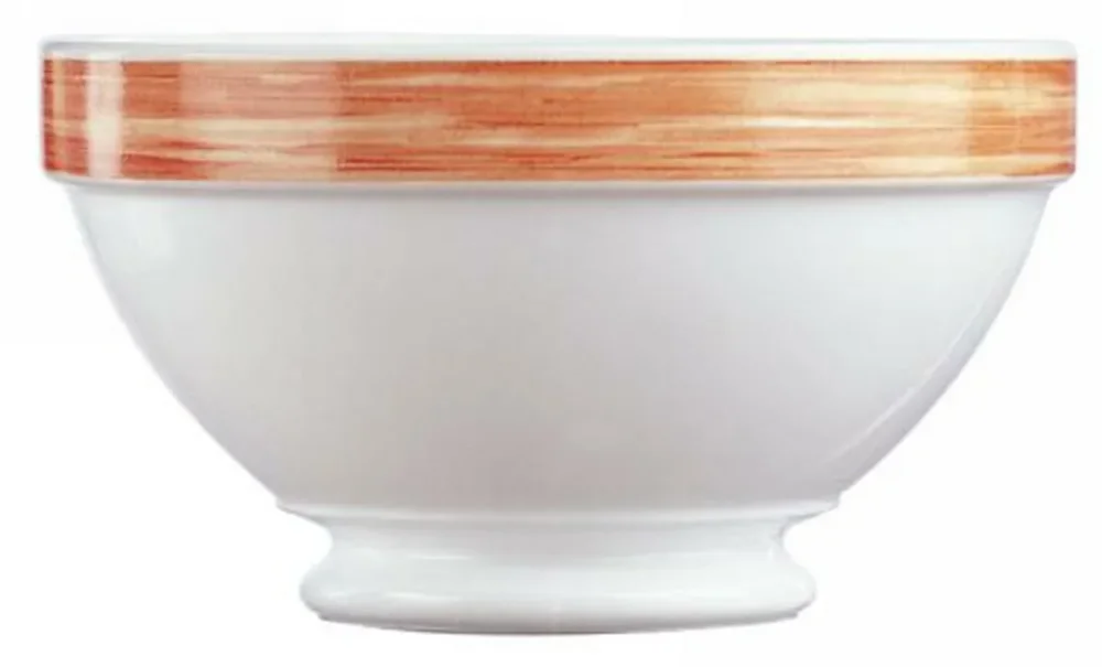 Expédié Aujourd’hui Bol rond orange verre opal 51 cl Ø 13 cm Brush Arcoroc