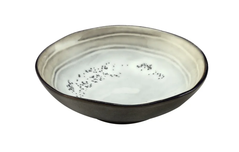 Coupelle rond blanc grès émaillé Ø 12 cm Shadow Medard De Noblat Offre Spéciale