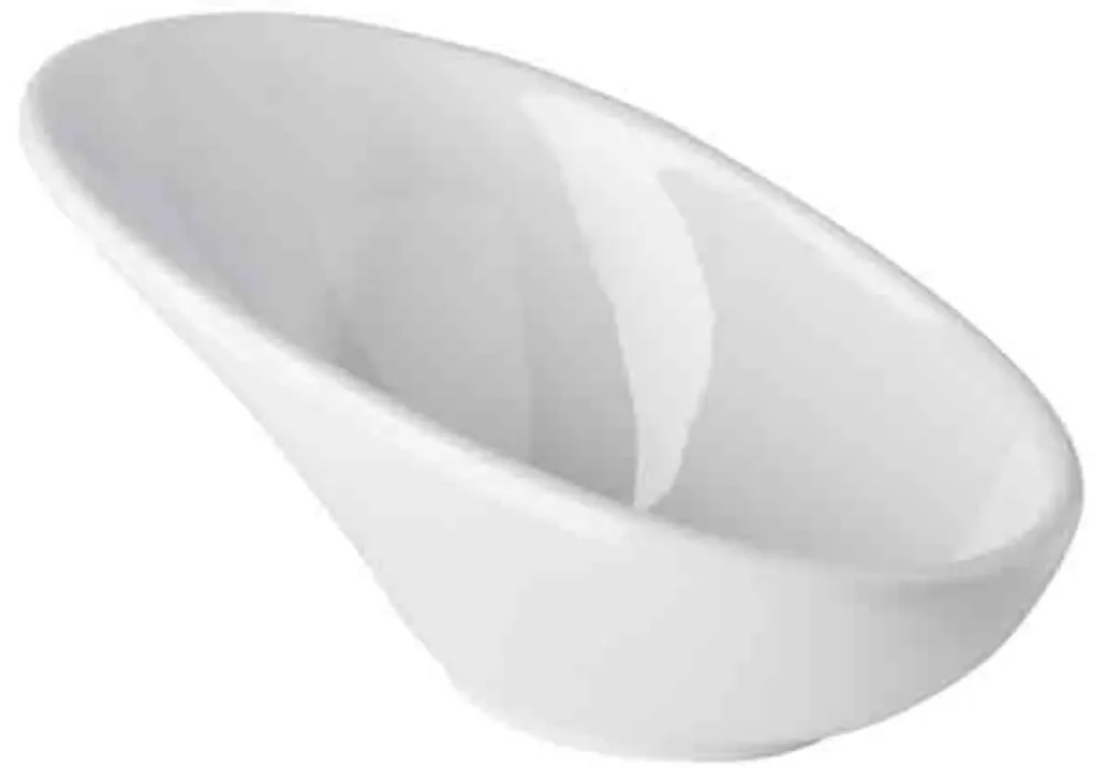 Bol ovale mélamine blanc 11,5x6x5,5 cm 4 cl Mini Aps Nouveauté