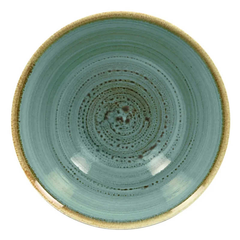 Bol rond bleu porcelaine vitrifiée Ø 16 cm Twirl Rak Retour Gratuit