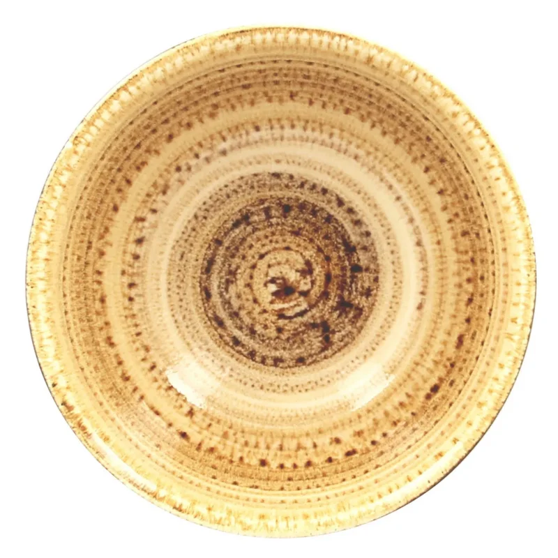 Bol rond brun porcelaine vitrifiée Ø 16 cm Twirl Rak Achat Immédiat
