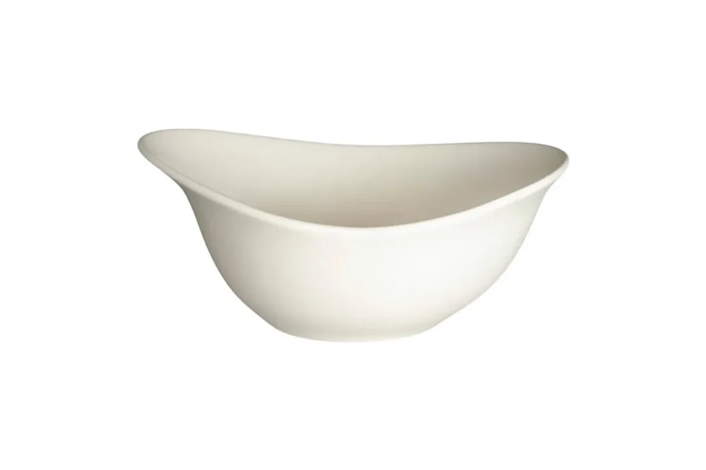 Offre Exclusive Bol organique blanc porcelaine 18,5 cm Rakstone Ease Rak