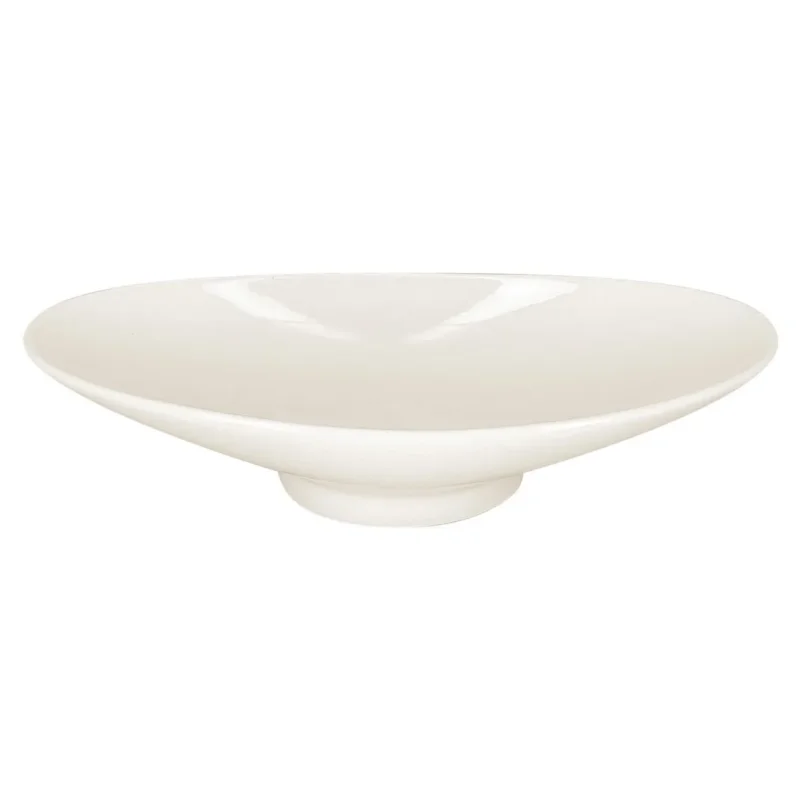Prix Cassé Coupelle ovale ivoire porcelaine vitrifiée 20,5 cm Aurea Rak