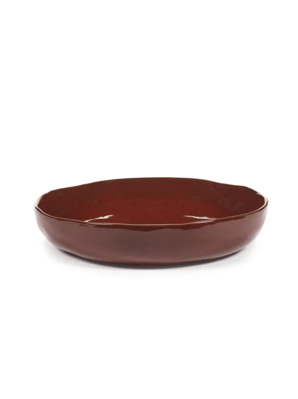 Bol de présentation rond Venetian red grès émaillé Ø 31,5 cm La Mère Serax Usine Directe
