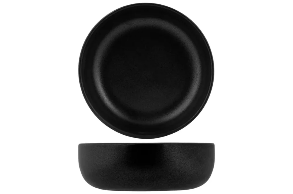Seulement Aujourd’hui Bol rond noir porcelaine Ø 12 cm Tonati Proof