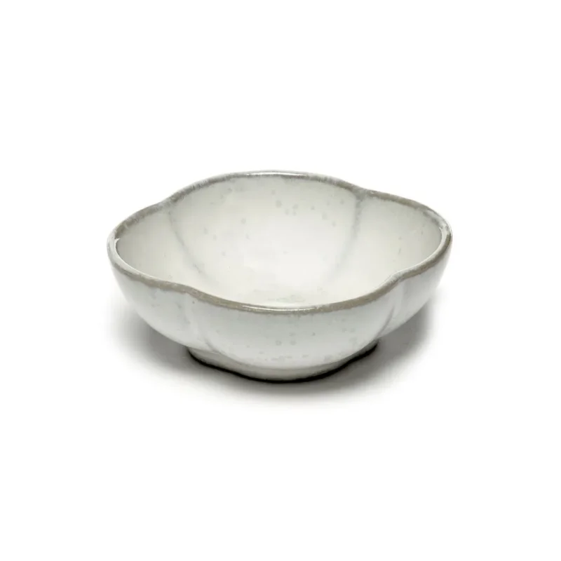 Achat Immédiat Coupelle rond blanc grès émaillé Ø 9 cm Inku Serax