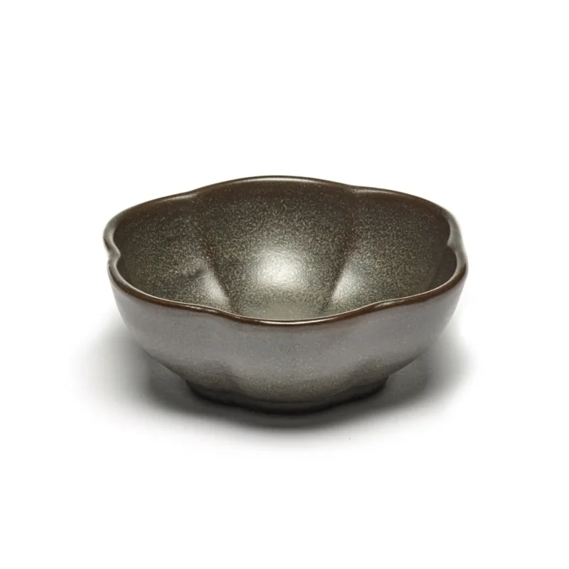 Authentique Coupelle rond vert grès émaillé Ø 11 cm Inku Serax