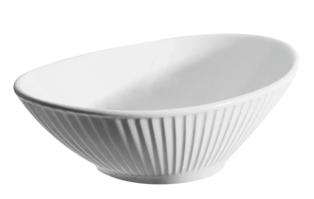 Marque Coupelle ovale blanc porcelaine culinaire 16 cm Plisse Pillivuyt