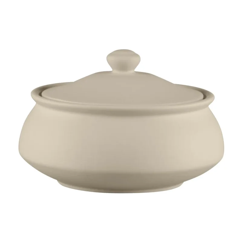 Acheter Direct Bol avec couvercle rond baantna argila Décor Prima porcelaine Ø 16,5 cm Earth Rak