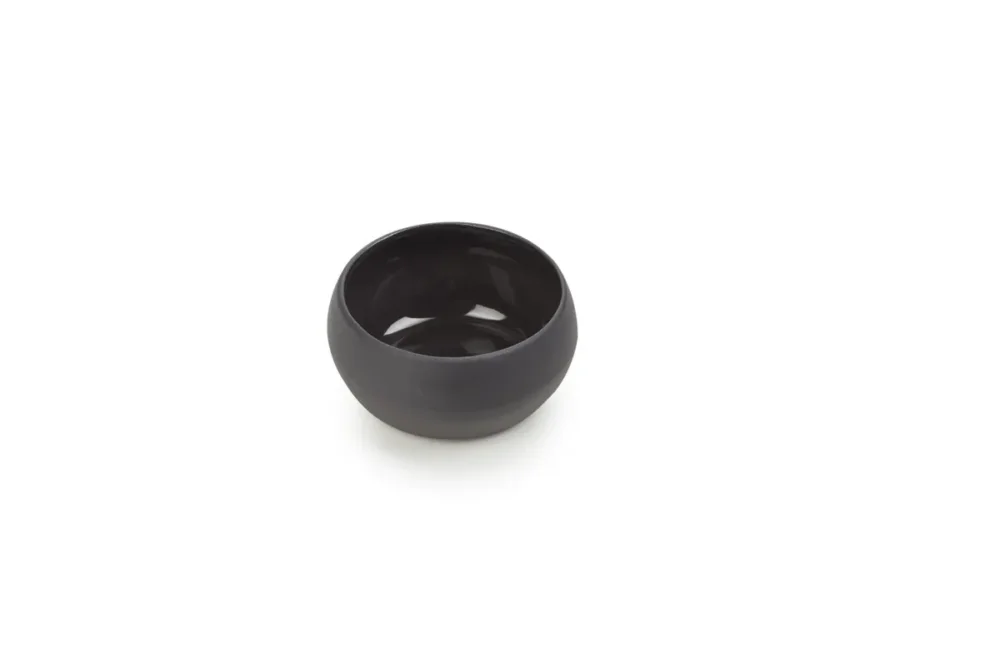Soldes Bol rond noir porcelaine culinaire Ø 7,3 cm Solstice Revol