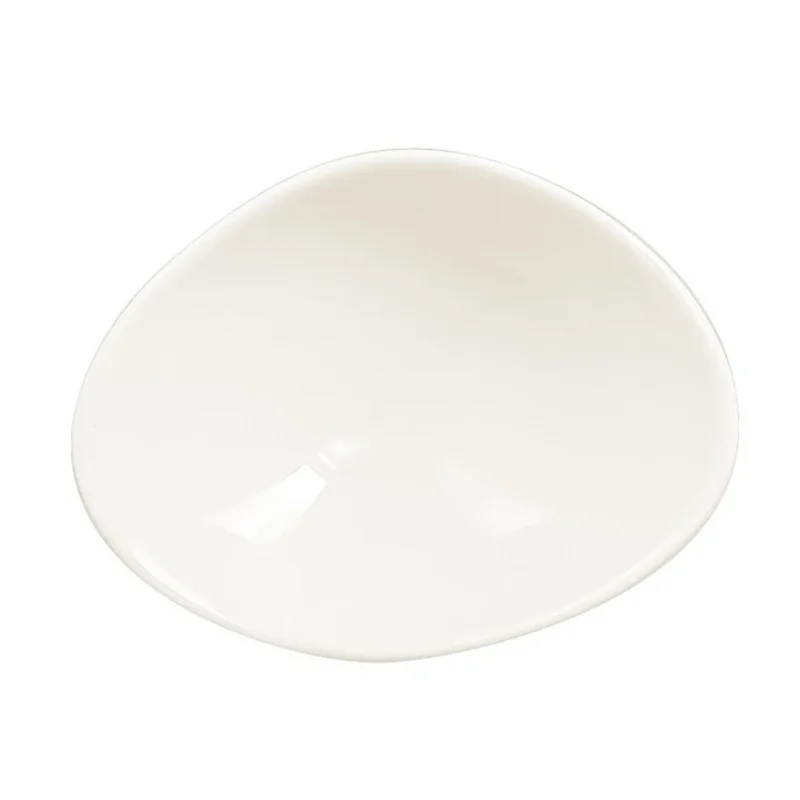 Quantité Limitée Coupelle ovale ivoire porcelaine vitrifiée 10 cm Shaped Rak