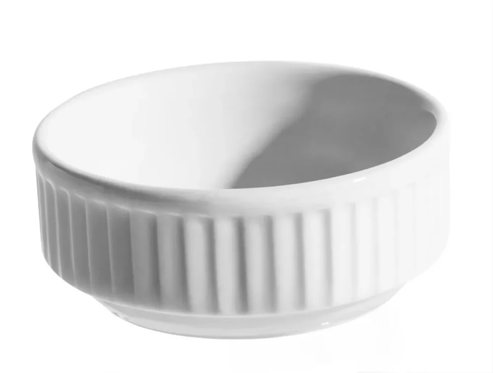 Remise Coupelle rond blanc porcelaine culinaire Ø 7 cm Plisse Pillivuyt
