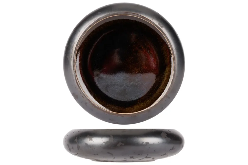Livraison Gratuite Coupelle rond argent porcelaine Ø 9 cm Elements Mineral Proof