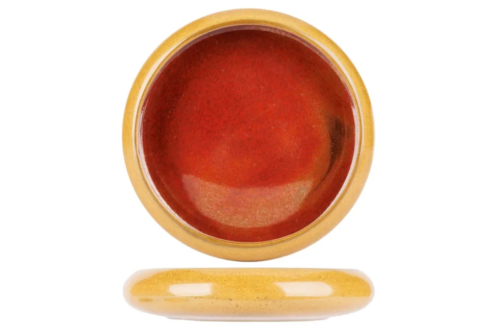 Vente Directe Coupelle rond jaune porcelaine Ø 13 cm Elements Mustard Proof