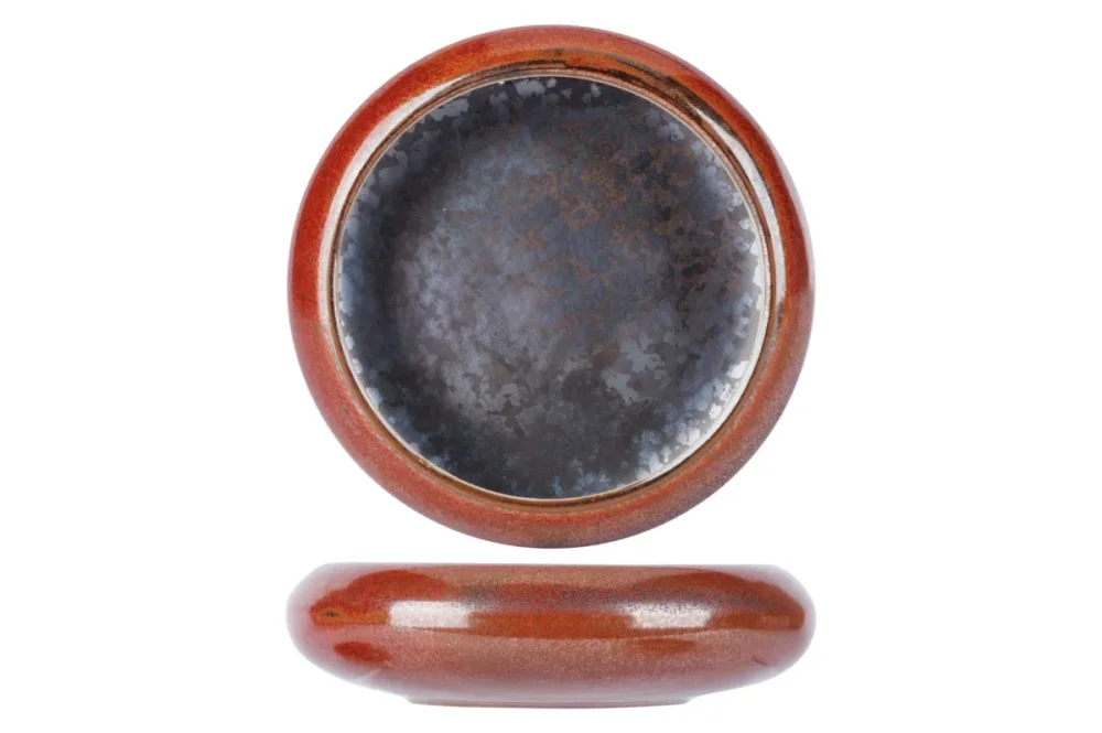 Authentique Coupelle brun porcelaine Ø 9 cm Elements Maroon Proof