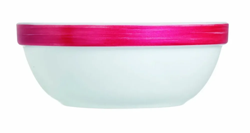 Achat Immédiat Coupelle rond rouge verre opal Ø 12 cm Brush Arcoroc